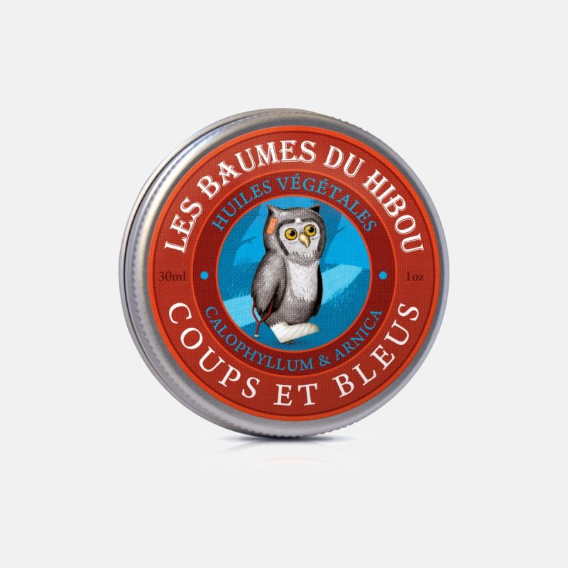 Baume Coups et Bleus – Les Baumes du Hibou, boîte métal 30 ml
