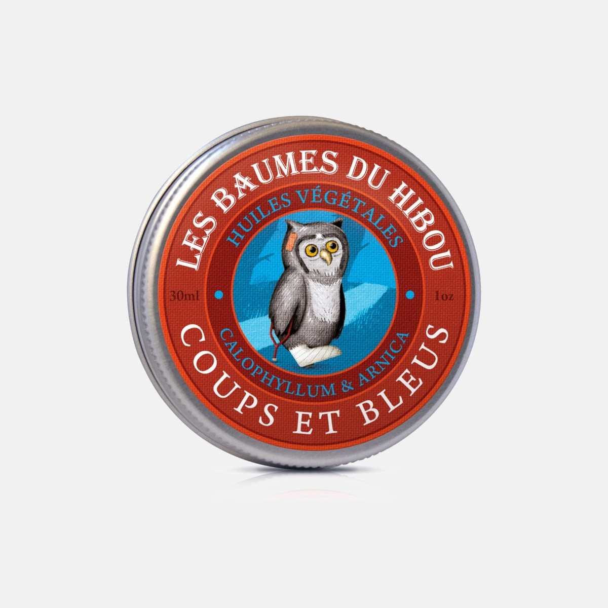 Baume Coups et Bleus – Les Baumes du Hibou, boîte métal 30 ml
