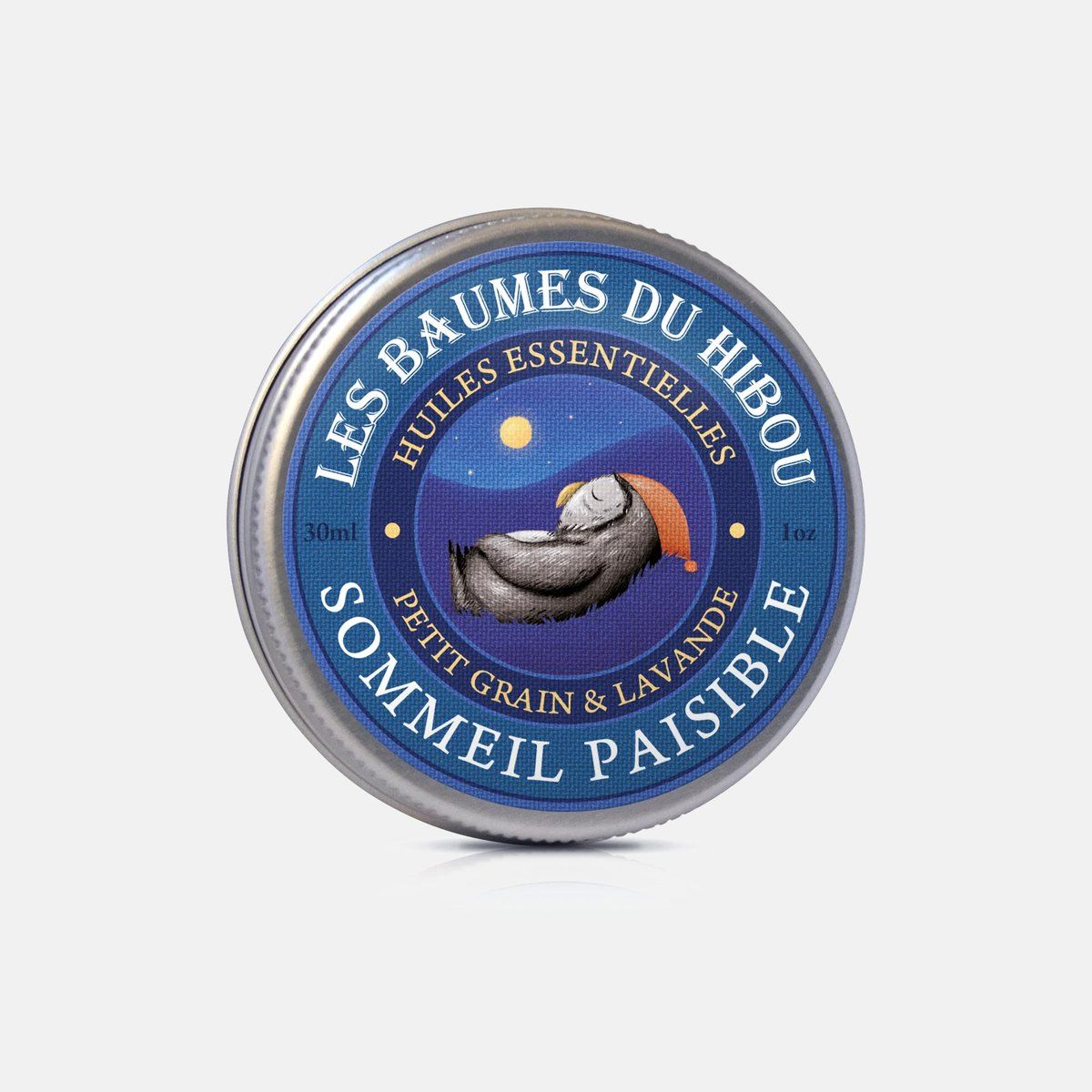 Baume Sommeil Paisible – Les Baumes du Hibou, boîte métal 30 ml