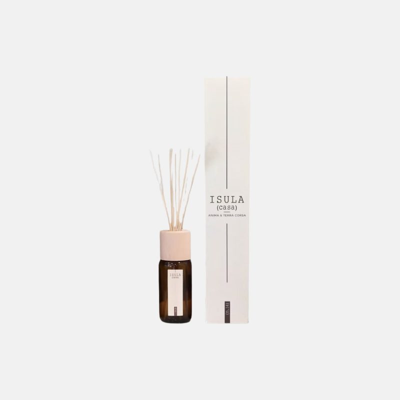 Bouquet d’ambiance Isula 100 ml avec ses tiges en rotin et son étui
