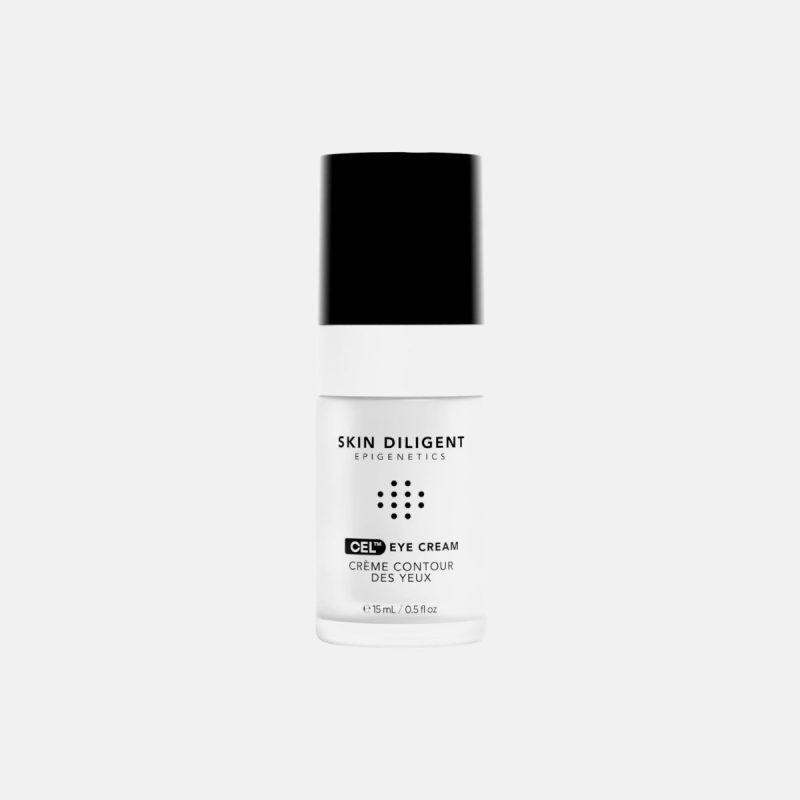 Crème CEL Contour des yeux Skin Diligent, flacon airless en verre 15 ml