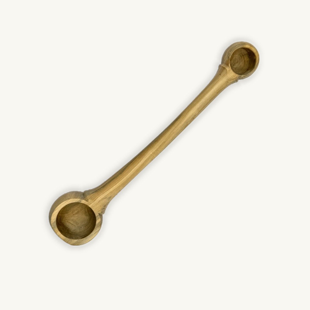 Cuillère à épices double en bois