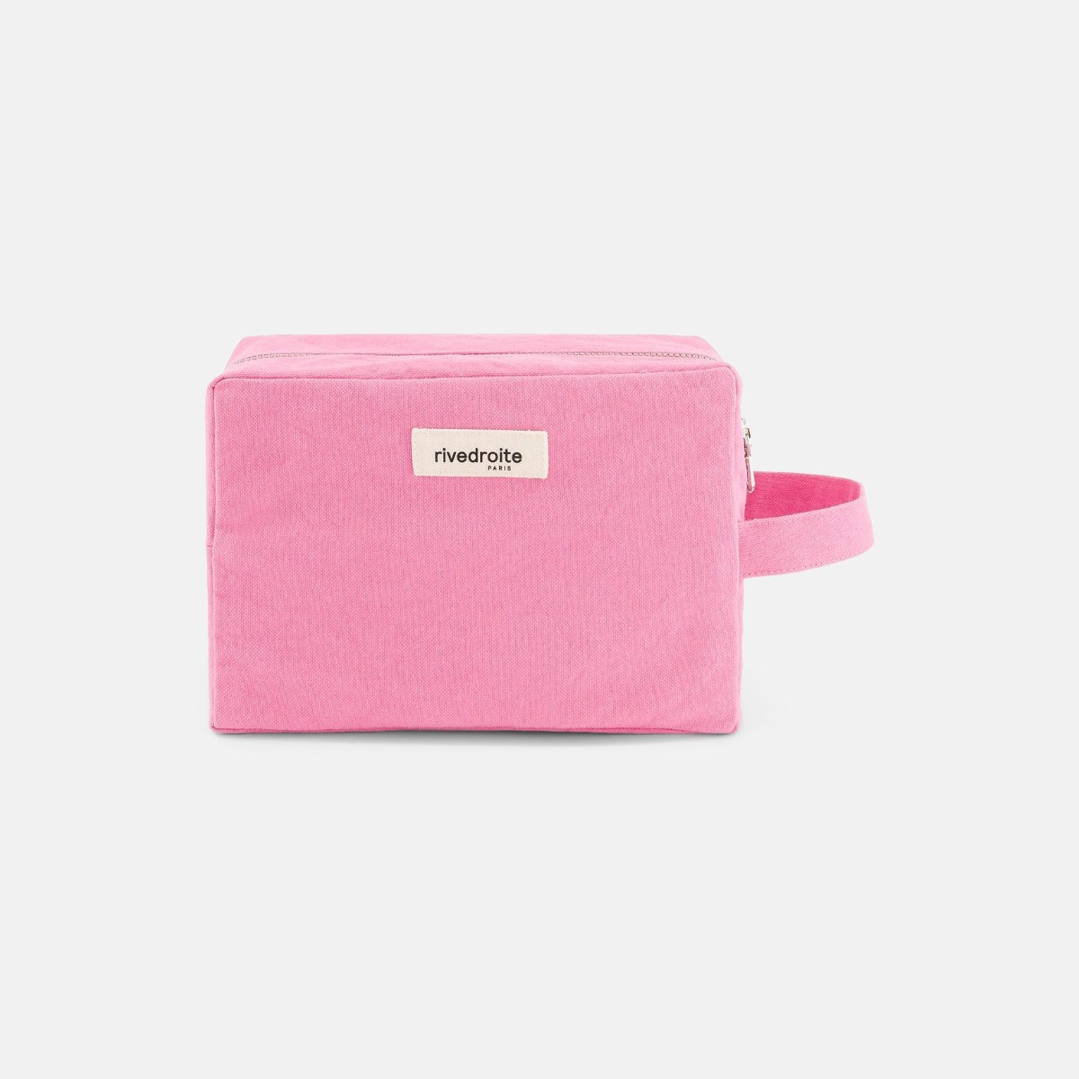 Trousse Tournelles XL en coton recyclé – Candy Pink – Rive Droite