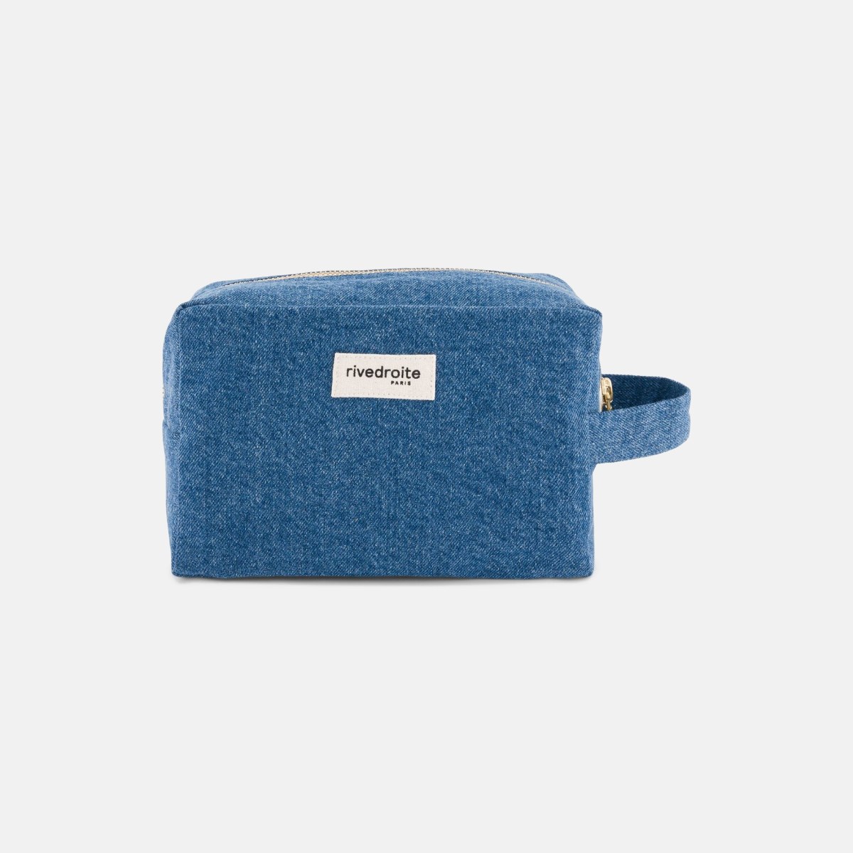 Trousse Tournelles XL en coton recyclé – Denim délavé (stone washed) – Rive Droite