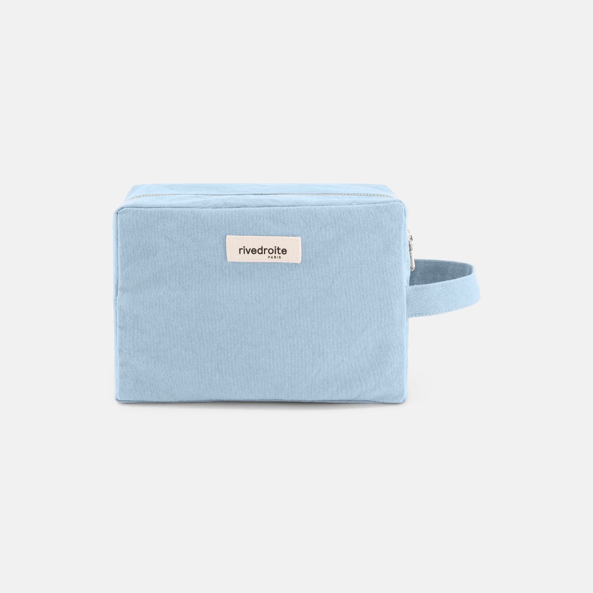 Trousse Tournelles XL en coton recyclé – Ice Pop Blue – Rive Droite