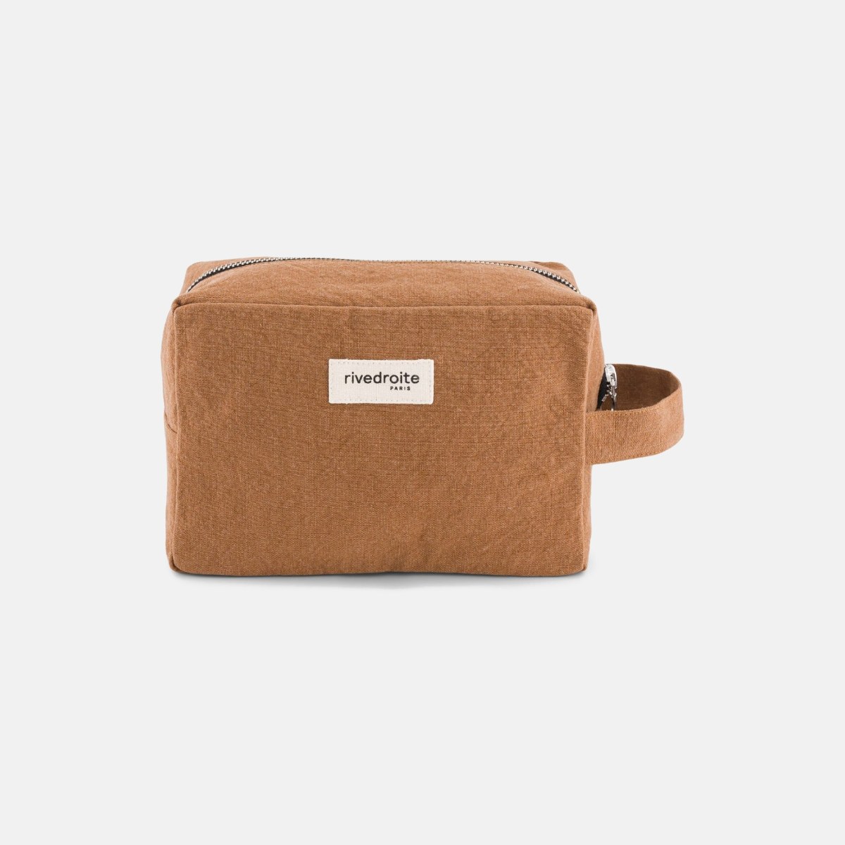 Trousse Tournelles XL en coton recyclé – Tobacco – Rive Droite